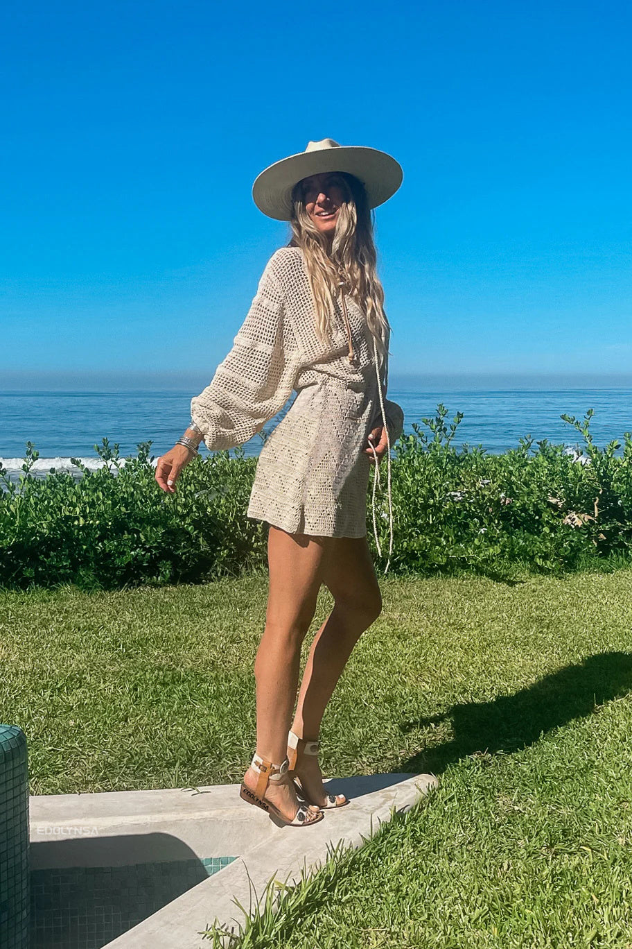 Kiriam crochet ropa de playa para mujer
