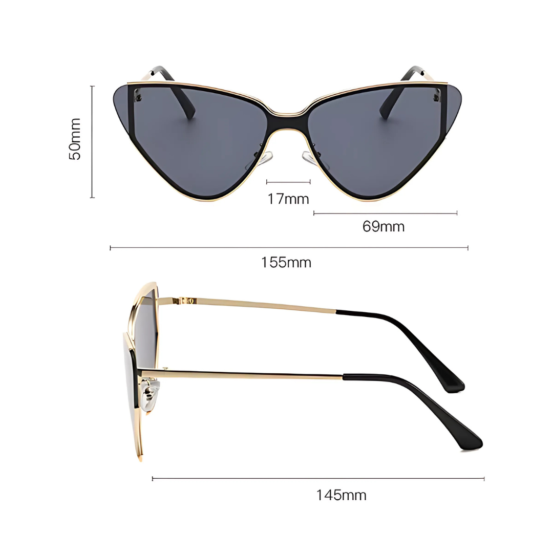 Gafas de sol grandes Ojo de gato