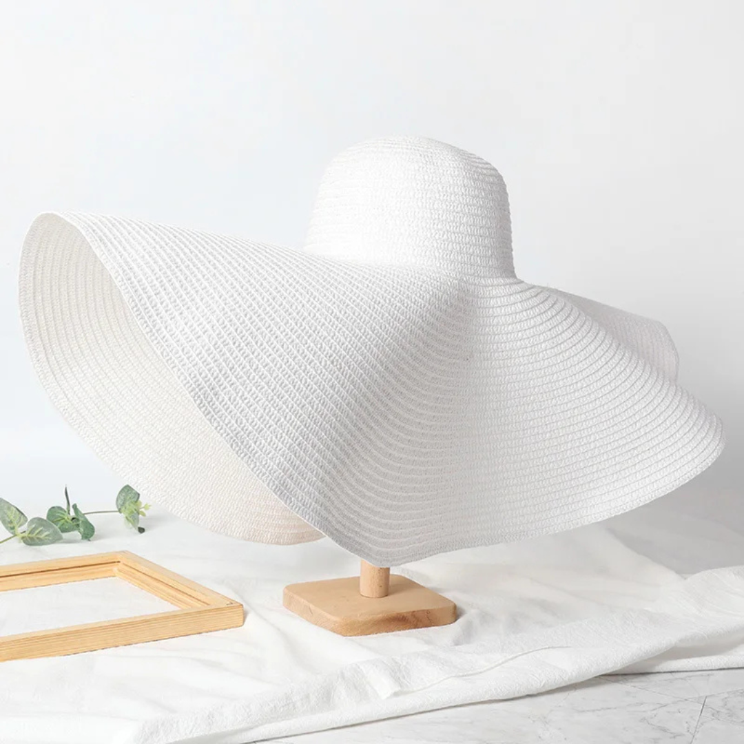 Sombrero gigante de playa extra largo protección contra el sol