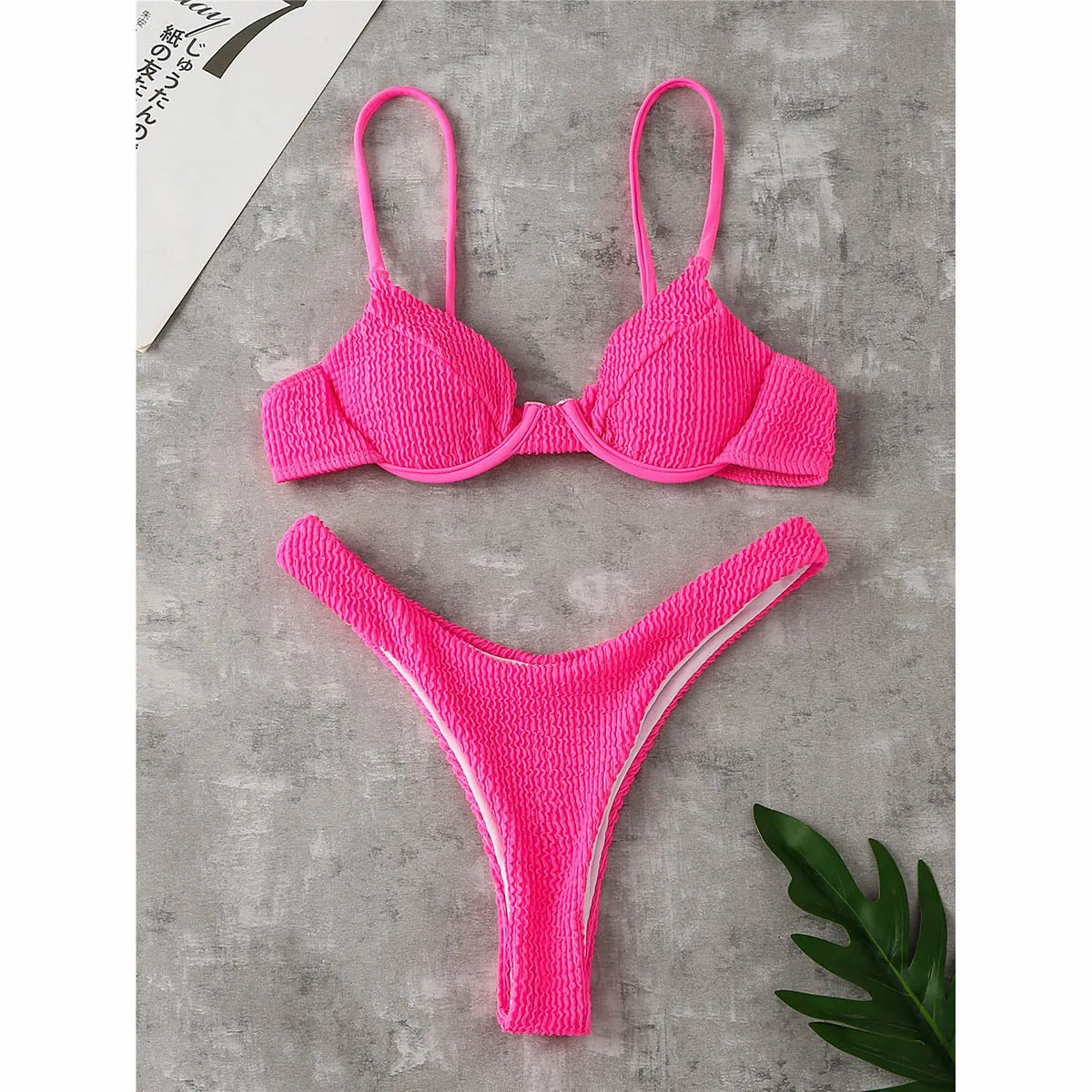 Micro Bikini Push Up Tipo Lencería