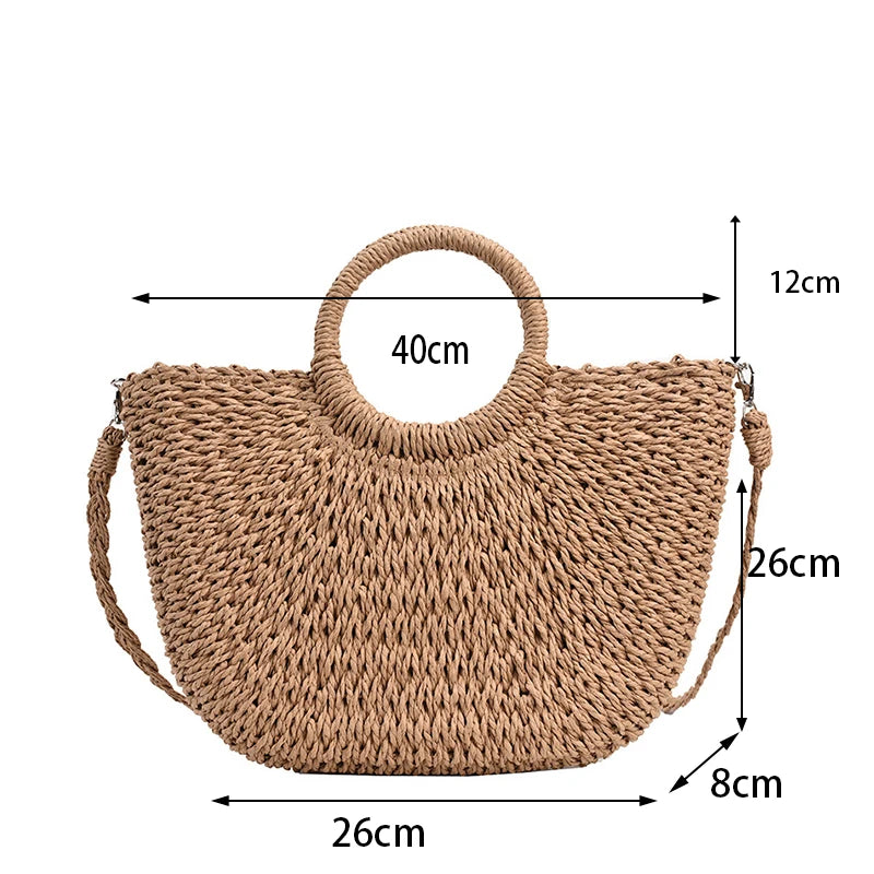 Bolso tejido estilo artesanal