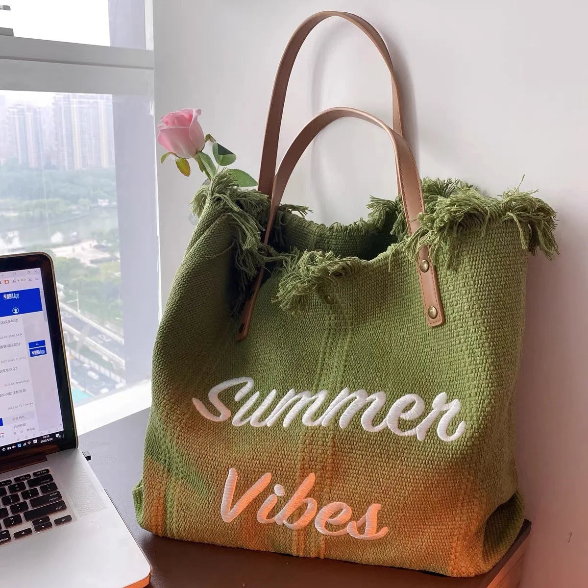 Gran Bolso Tote bolsa para Playa de mujer