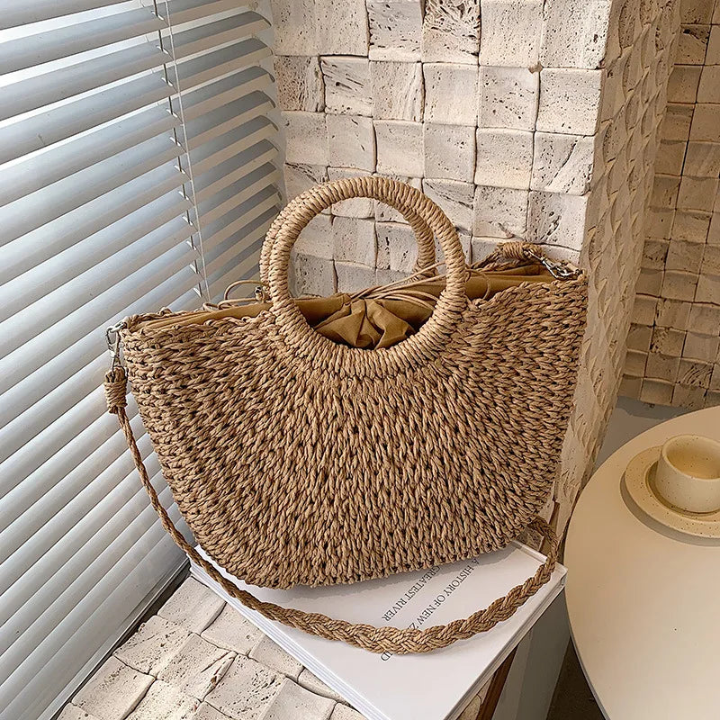 Bolso tejido estilo artesanal