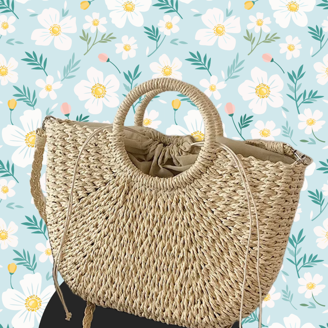 Bolso tejido estilo artesanal