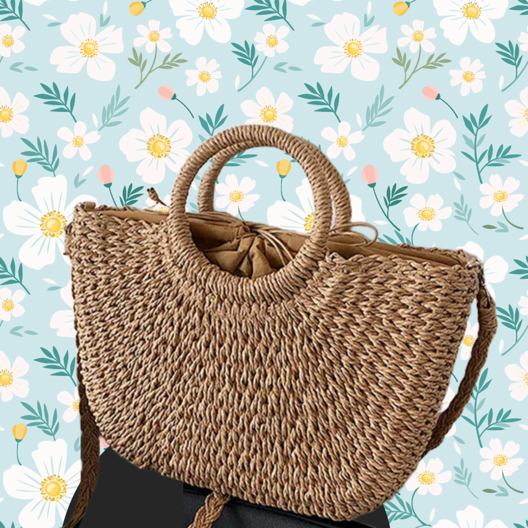 Bolso tejido estilo artesanal