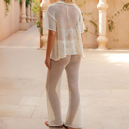Conjunto de playa con pantalones para mujer