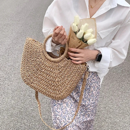 Bolso tejido estilo artesanal
