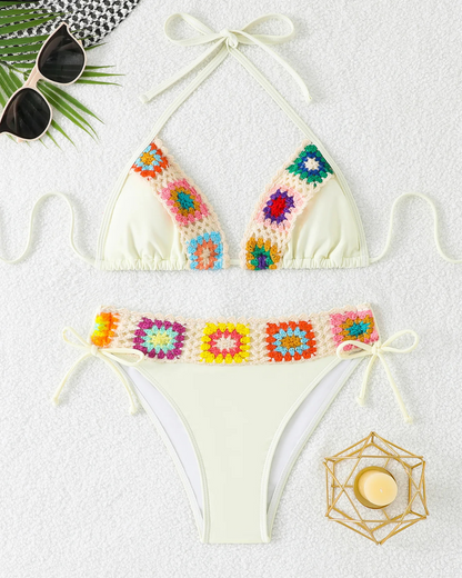 Bikini Soleil bohemio con detalle artesanal
