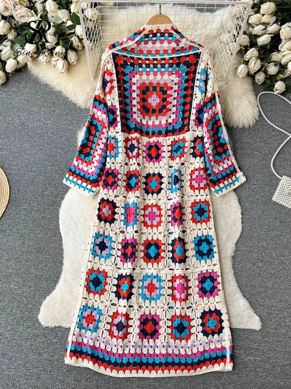 Bata de playa para mujer estilo hippie chic ropa de playa