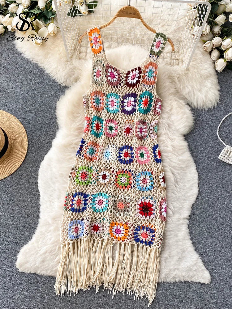 Vestido Hippie Chic Ropa de playa para mujer