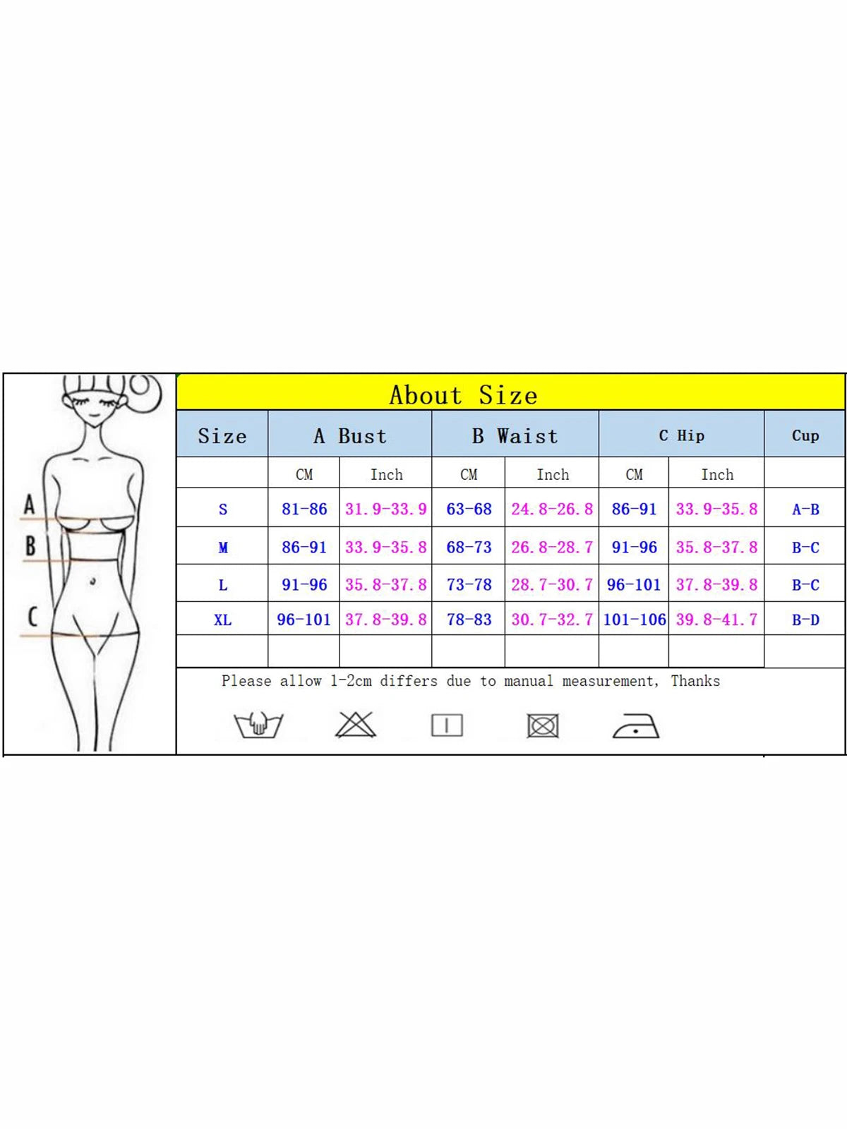 Bikini Moonlight Push Up 1 pieza