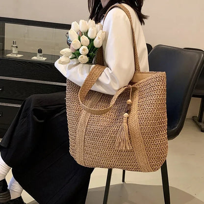 Bolso Tote de Estilo Urbano Minimalista para playa o campo