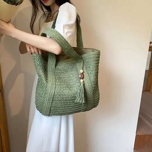 Bolso Tote de Estilo Urbano Minimalista para playa o campo