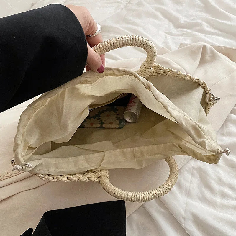 Bolso tejido estilo artesanal