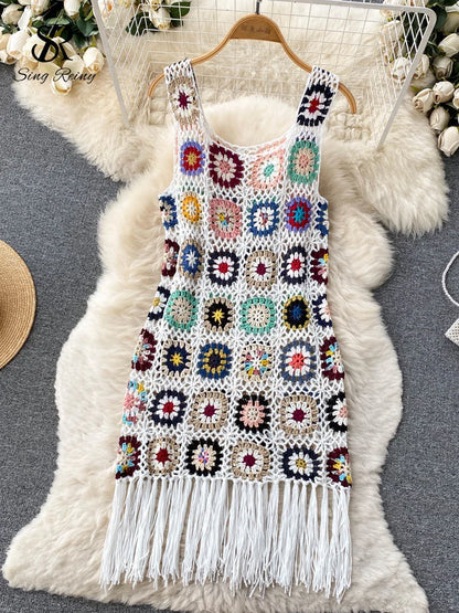 Vestido Hippie Chic Ropa de playa para mujer